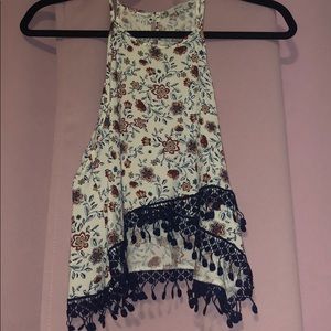 Iris flowy floral tank